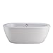 American Standard 2764014M204.011 Cadet 66 in. Acrylic Freestanding Soaker Bathtub, Arctic White