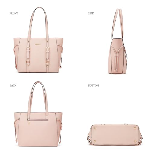 Image of Women Fashion Synthetic Leather Handbags Tote Bag Shoulder Bag Top Handle Satchel Purse Set