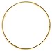 Produktbild Rayher 282270 Metallring, Gold beschichtet, 70 cm ø, Stärke ca. 3 mm, Drahtring zum Basteln, für Wickeltechnik, Traumfänger Ring, Makramee Ring, Floristik