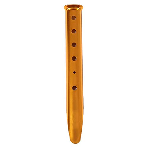 6X Piquets de Neige et de Sable pour Tente, Chevilles en Aluminium en Forme de U, Clous de Tente pour Camping et Randonnée, Orange