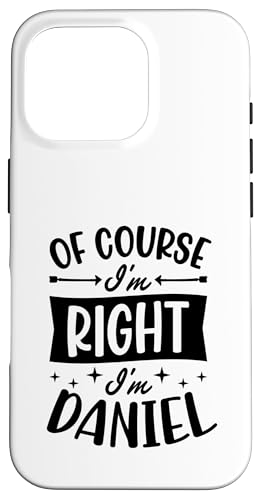 �������I'm Right I'm Daniel �p�[�\�i���C�Y ���O �X�}�z�P�[�X iPhone 16 Pro �p