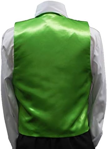 Corbata Con Cremallera Hombre Verde Lima - Ancho 8 Cm, 145 Cm, Microfibra, Hebilla Antideslizante