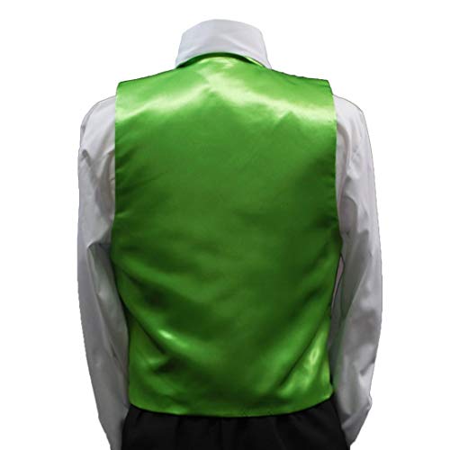 2Pc Boys Satin Lime Green Vest And Necktie Set From Baby To Teen (3T) #TOP3