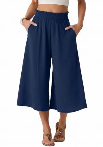 Pantalon palazzo léger pour des vacances à la mer et journées décontractées