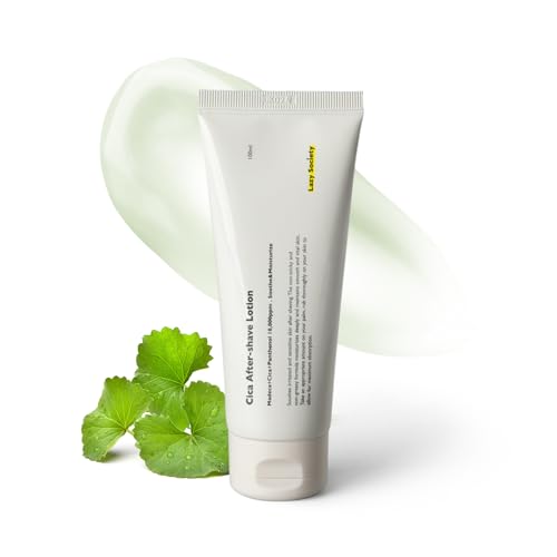 Lazy Society Cica Aftershave Lotion 100ml – Soothing Post-Shave Moisturizer with Centella, Refreshing Lightweight Formula for Men’s Sensitive Skin
