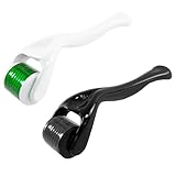 Rwotlls Derma Roller Microneedling Roller for Face - 0.25mm (Black+White)