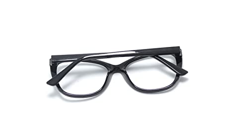 Óculos Armação Gatinho Feminino Com Lentes Sem Grau A-19 (Preto)