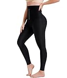 Gotoly High Waist Shapewear Tummy Control Leggings Full Length Body Shaper For Women Butt Lifting Shapewear Pants(Black,Medium)