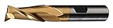 Cleveland C41553 HG-2 High Speed Steel Single End 2-Flute Center Cutting End Mill