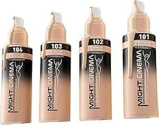 كريم أساس للجسم، يدوم حتى 48 ساعة، تغطية متوسطة، كريم يحتوي على أحماض أمينية وحمض الهيالورونيك والليسين، لمسة نهائية شبه مطفية، مقاوم للماء والانتقال (عدم التلطخ)، خالٍ من العطور، درجة اللون (103)