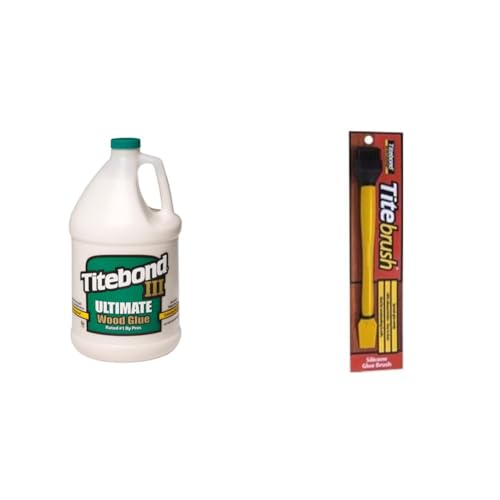 Colle Bois tanche Titebond 1416 haute résistance avec pinceau silicone TiteBrush 16330 anti-gaspillage