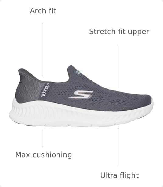 Image of Skechers Mens Hands Free Slip-ins Go Walk Now - Sauntered Sneaker