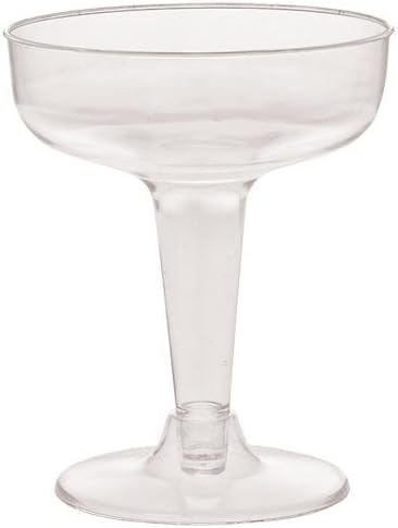 Heavyweight Plastic 20 count 4 oz 2-Piece Champagne Cup