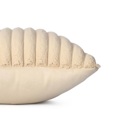 Image of Wakefit Designer Cushion Cover | 16x16 inch | Super Soft Durable Fabric | Machine Washable | Pack of 1 | Aura Beige
