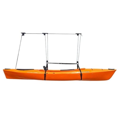 Teal Triangle Elite Kayak Pulley System, 150 Lbs Ceiling Hoist, Kayaks, Canoes, And Paddleboards #TOP4