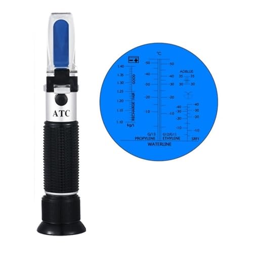 Hand Held 4 in 1 Car Refractometer Optical AdBlue Urea/Battery/Antifreeze/Cleaner Fluid with Black Bag