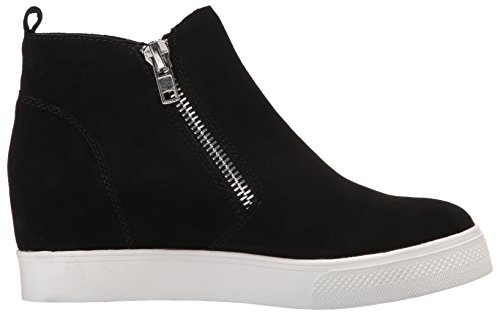 Steve Madden Women's Wedgie Sneaker, Black Suede, 8 M Us #TOP5