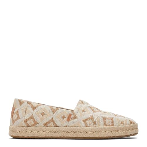 Image of TOMS Women's, Alpargata Rope Espadrille Slip-On, 11, Natural Geo