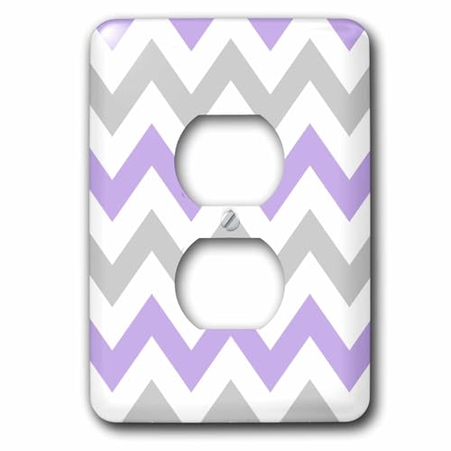 Interrupteur chevron violet et gris 3drose LSP_179793_6 pour déco salon