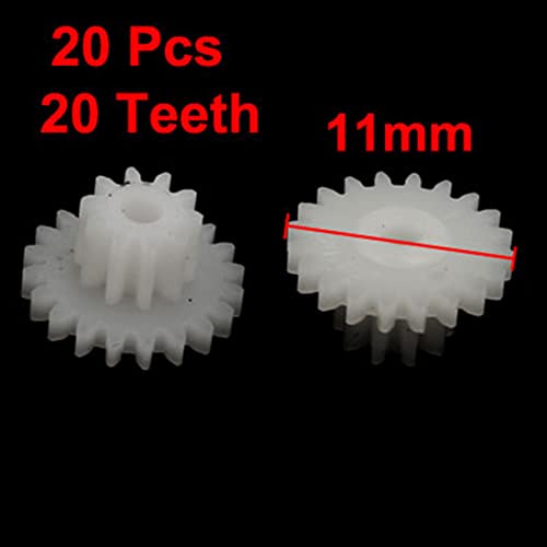 sourcing map 20 teeth model subjects motor gear wheel 2010-2b 20pcs