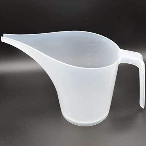 Vaso medidor de plástico transparente con boquilla larga 1000 ml miniatura 7