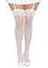 Dreamgirl Women's Plus-Size Lace Top Sheer Thigh-High Stockings