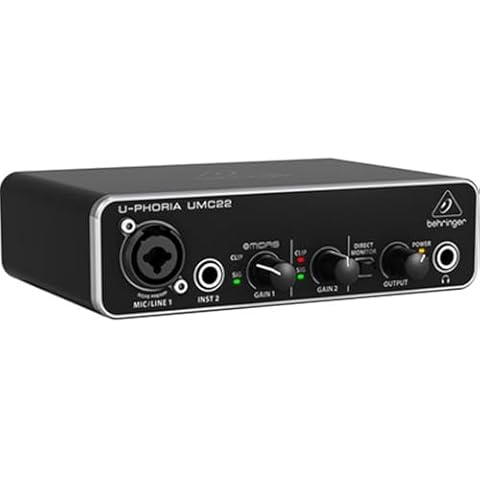 Behringer U-Phoria UMC22 USB Audio Interface Cover