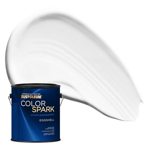 Image of Rust-Oleum Color Spark Paint & Primer, White, Eggshell