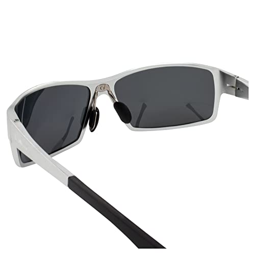 Global Vision BluWater Alumination 1 Polarized Boating & Fishing Sunglasses for Men or Women Aluminum Frame w/Smoke Lens4