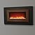 Sierra Flame Electric Fireplace with 40" x 27" Black Steel Surround & Overlay