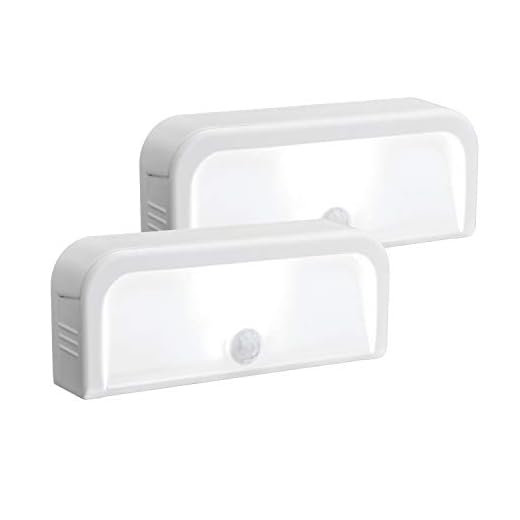Mr. Beams MB702 Wireless Motion-Sensing Mini Stick-Anywhere LED Nightlights, Small, White, 2-Pack