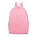 Yitengteng Bolsa bailarina, mochila de dança de nylon para meninas, bolsa infantil simples e de grande capacidade, rosa, 24cm*32cm*12cm, Clássico