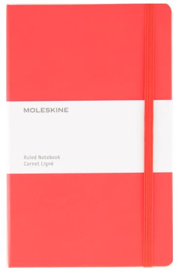 Moleskine Red A5 Basic Hardback Notebook, 21 x 13.5cm