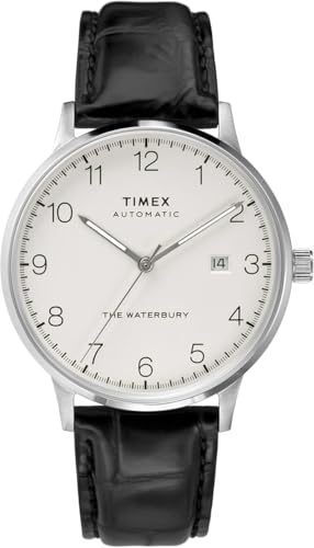 Image of Timex Waterbury Classic Automatic 40mm Silver Black, Stainless-Steel /Black, 40mm, Classic