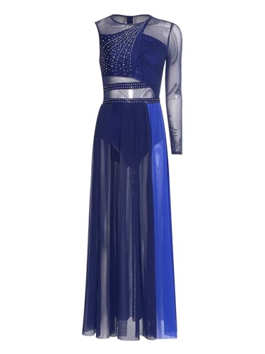 Robe danse moderne femme asymétrique S-XXL pour scène