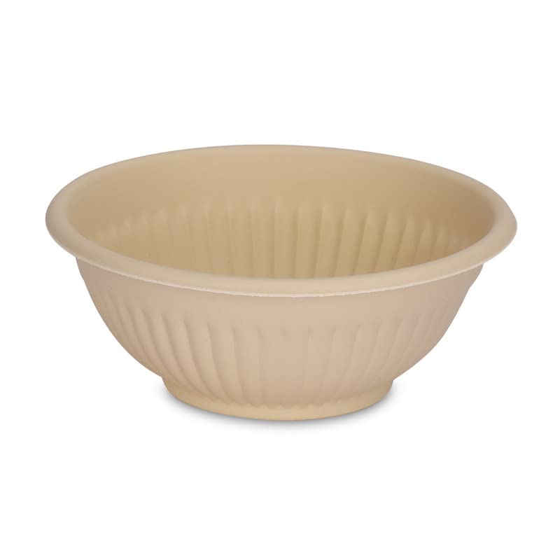 e kysa basicsDisposable Hard Starch Bowl, 180 ml, Set of 25, Beige