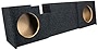 Atrend Bbox A302-10CP Dual 10'' Sealed Carpeted Subwoofer Enclosure - Fits 2000-2003 Ford F150 Super Cab, Charcoal
