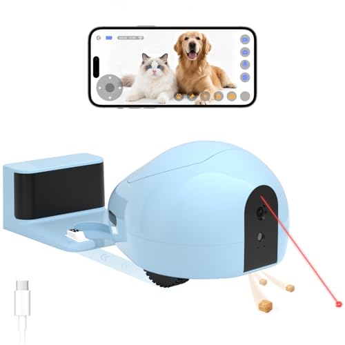 pumpkii Pet Camera Robot Treat Dispenser & Laser Toy,
