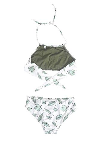 Biquíni Kids Halter Ivy - Estampa Branco Ivy - M