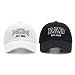 Waldeal Mom and Dad Est 2026 Hats, New Parents Gifts, Matching Adjustable Embroidered Baseball Caps for Couples Black