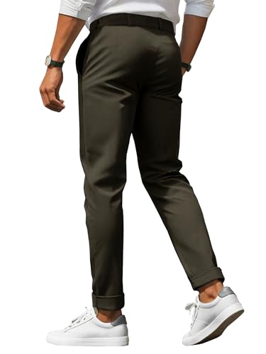 Image of Noble Monk Mens Mid Rise Formal Pants | Stylish Regular Fit Wear Trousers for Office Or Party | Solid Formal Trouser