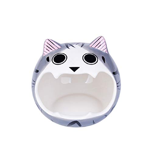 VILLCASE Haustier-Keramiknest für Hamster, Versteck für Sommer, kühlendes Schlafnest für Rennmäuse, Mäuse, Chinchillas (grau)