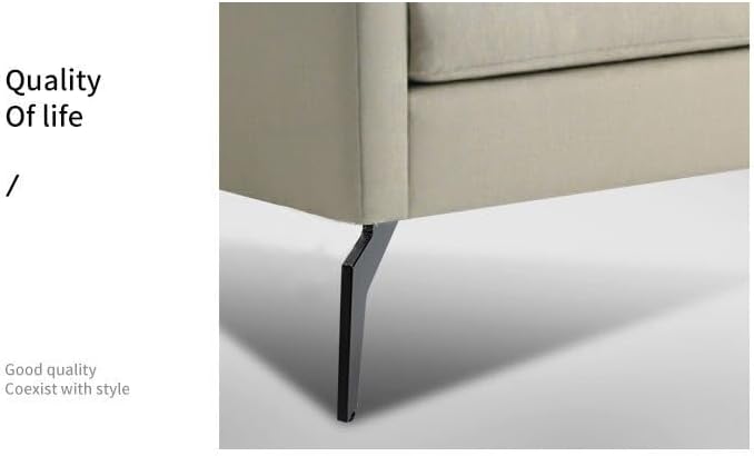 AVIMYA 2Pcs/Set Metal Furniture Legs 145/165mm Black Sickle Table Cabinets feet Sofa Bed TV Cabinet Legs Inclined Furniture feet (Color : 14.5 cm)