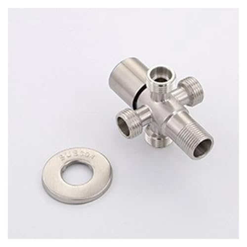 Robinet d'angle G1/2 en acier inoxydable à 1 entrée et 4 sorties