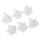 Gatuida Dijes Angelicales de Resina 6 Unidades para Hacer Collares, Pulseras y Pendientes, Accesorios Delicados para Comuniones y Bautizos