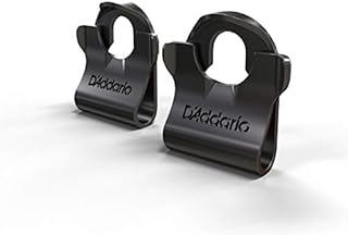 D'Addario PW-DLC-01 Dual-Lock Zamek do Paska Gitarowego, Czarny, 7.62 x 1.27 x 14.61 cm, 1 para