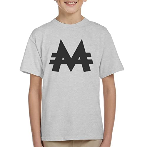 Image of All+Every Monopoly M Logo Kid's T-Shirt Heather Grey