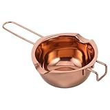 Cabilock Edelstahl Schmelztopf 400 Ml für Butter Käse Schokolade Wasserbad Schmelzschale Vielseitiger Küchenwärmer für Backen und Kochen