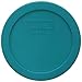 Pyrex 7201-PC 4-Cup Turquoise Plastic Replacement Food Storage Original Genuine Pyrex Lid, Made in USA - 4 Pack