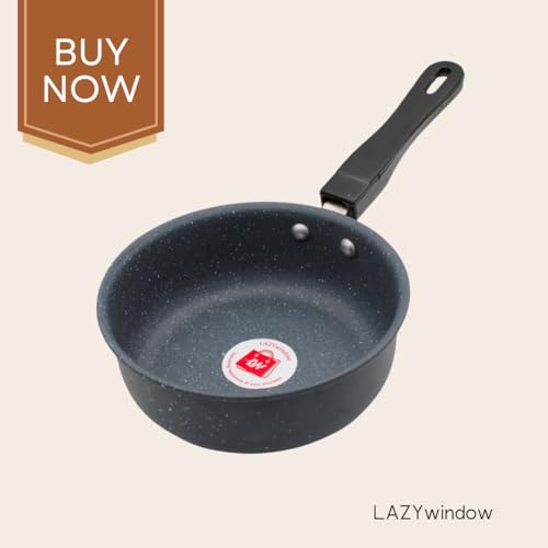 Image of LAZYwindow Nonstick Baby Sauce Pan /Frying Pan 17cm Dia, (Base Colour Grey) Pack of 1